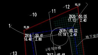 基坑工程设计勘察报告里钻孔平面布置图里这些数字的表示代表什么意思,如下图二中ZK20中2.40代表什么